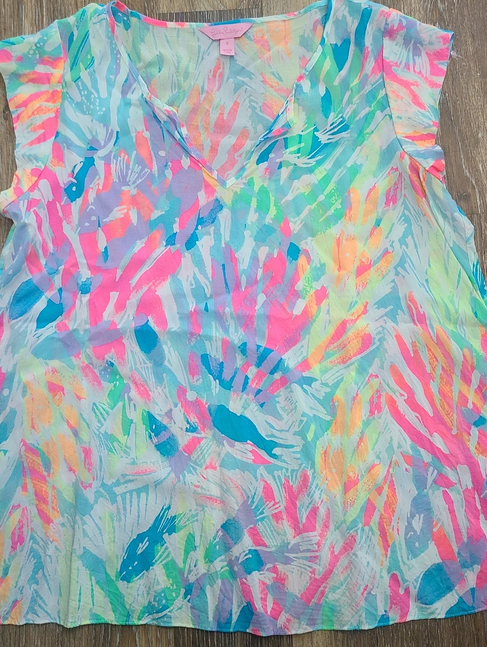Lilly Pulitzer Shelley Tunic Top Womens Size Small